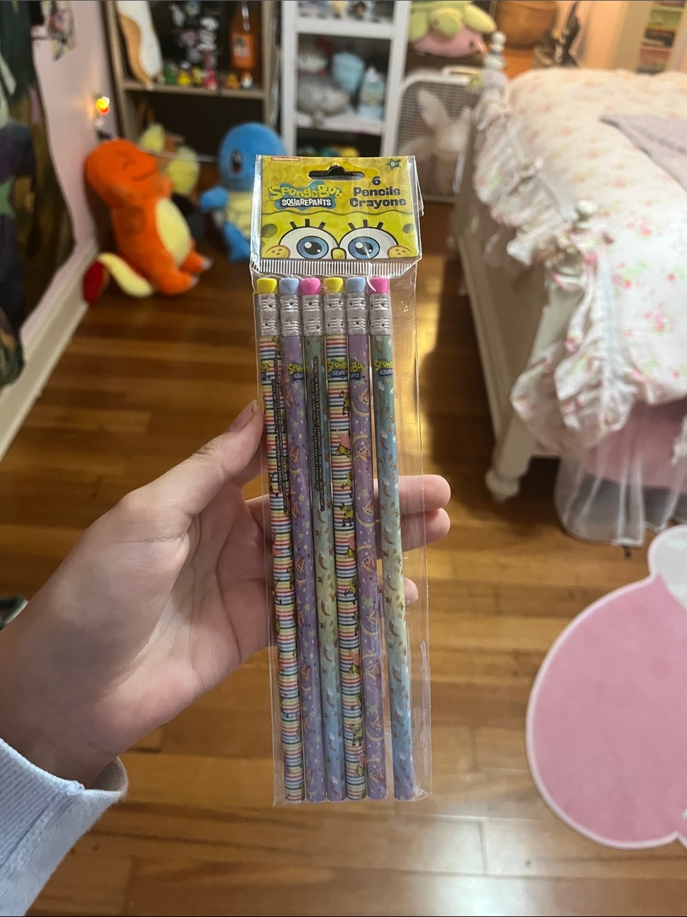 SpongeBob SquarePants Pencil Pack with Yellow & Pink Erasers
